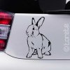 Nálepka králík Zakrslý králíček -Aufkleber Kaninchen Zwergkaninchen - Dwarf rabbit sticker