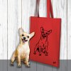 nákupní taška se psem _ shopping bag with a dog _ Einkaufstasche mit Hund