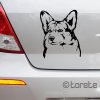 Welsh Corgi Pembroke nálepka-Welsh Corgi Pembroke Aufkleber sticker
