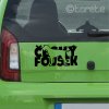 Bohemian wire-haired Pointing griffon sticker - Český Fousek nálepka -Böhmisch Rauhbart Aufkleber -