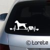 Jagdterrier Aufkleber sticker - jagdterier nalepka