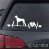saluki sticker aufkleber nalepka