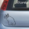 Francouzský buldoček nálepka-Französische Bulldogge Aufkleber - French Bulldog sticker