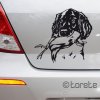 Malý münsterlandský ohař nálepka-Kleiner Münsterländer Aufkleber - Small Münsterländer sticker