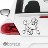 Pudl nálepka - Pudel Aufkleber - Poodle sticker