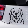 Zlatý retrívr nálepka - Golden Retriever Aufkleber sticker