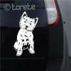 West Highland White Teriér nalepka  West Highland White Terrier aufkleber aticker