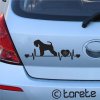 Knírač nálepka - Schnauzer sticker aufkleber - bradac lepka