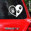Yin und Yang  yink yank tlapka ruka nalepka sticker paw heand aufkleber
