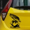 štika nalepka - pike sticker - Hecht aufkleber