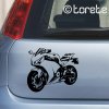 Motorka sportovní nálepka - Motorrad Sporttourer aufkleber - Motorbike Sport sticker