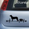 Hanover Hound sticker - Hannoverscher Schweißhund aufkleber - hannoversky hanoversky barvar nalepka