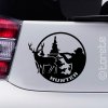 lovec jelen nalepka - Hirschjagd aufkleber - hunter sticker