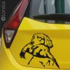 Nemecký dlhosrstý stavač lepka - German Longhaired Pointer sticker - Deutsch Langhaar aufkleber - Německý ohař dlouhosrstý nálepka