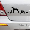 Německá doga nálepka - Deutsche Dogge Aufkleber - great done sticker