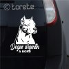 Dogue argentin autocollant de voiture