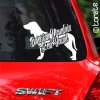 bavorsky farbiar lepka - Bayerischer Gebirgsschweißhund aufkleber -bavorsky barvar nalepka- Bavarian Mountain Scent Hound sticker -