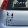 White Swiss Shepherd Dog sticker