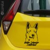 Weißer Schweizer Schäferhund aufkleber