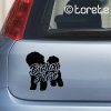 Bišonek nalepka - bichon frise aufkleber - bichon frise sticker