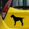 Bohemian wire-haired Pointing griffon sticker - Český Fousek nálepka -Böhmisch Rauhbart Aufkleber -