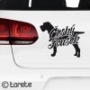 Bohemian wire-haired Pointing griffon sticker - Český Fousek nálepka -Böhmisch Rauhbart Aufkleber -