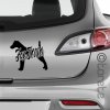 Foxteriér nalepka - fox terrier sticker aufkleber