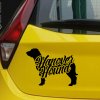 hanoversky barvar nalepka - Hannoverscher Schweißhund aufkleber - Hanover Hound sticker