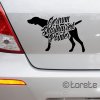 German Shorthaired Pointer sticker - Deutsch Kurzhaar aufkleber - Německý ohař krátkosrstý nálepka