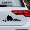 pomeranian nalepka sticker aufkleber