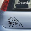 Pyrenean Mountain Dog Great Pyrenees sticker - Pyrenejský Horský pes nálepka - Pyrenäenberghund Aufkleber