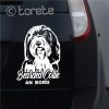 Bearded Collie aufkleber