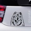caucau cau cau Chow Chow sticker nalepka aufkleber
