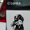 velky munsterlandsky ohar lov nalepka Large Münsterländer sticker Großer Münsterländer aufkleber
