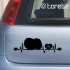 Pekingsky palacovy psik nalepka Pekingese sticker aufkleber