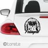 Pekingsky palacovy psik nalepka Pekingese aufkleber sticker