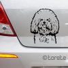 bolonsky psik nalepka Bolognese sticker Bologneser aufkleber Bolonjec lepka