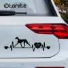 azavak nalepka Azawakh sticker aufkleber