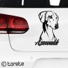 Azawakh sticker aufkleber