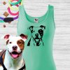 tílko s potiskem podle fotky se psem _ Top women’s with a dog _ Damen-T-Shirt Damen Tanktop mit Druck