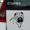 shar pei nalepka sticker aufkleber