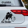 Fox Terrier sticker aufkleber