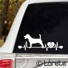 Jack Russell teriér nálepka-Jack Russell Terrier Aufkleber sticker