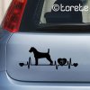 Parson Russell Teriér nálepka-Parson Russell Terrier Aufkleber sticker