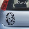 Dackel auto aufkleber