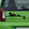 Jazvečík lepka - Dackel aufkleber - Jezevčík nálepka - Dachshund  sticker -