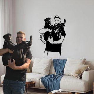 📸🐶 Některá pouta se nedají popsat slovy. ❤️ Proměňte svou oblíbenou fotografii v jedinečnou nálepku na zeď, která zachytí...