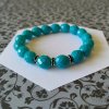 Tyrkysový náramek se štrasem
