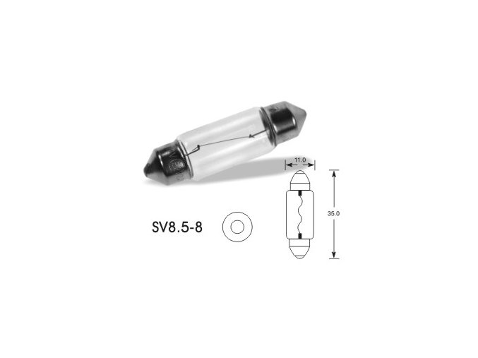 12V 5W sufit. SV 8,5, Osram