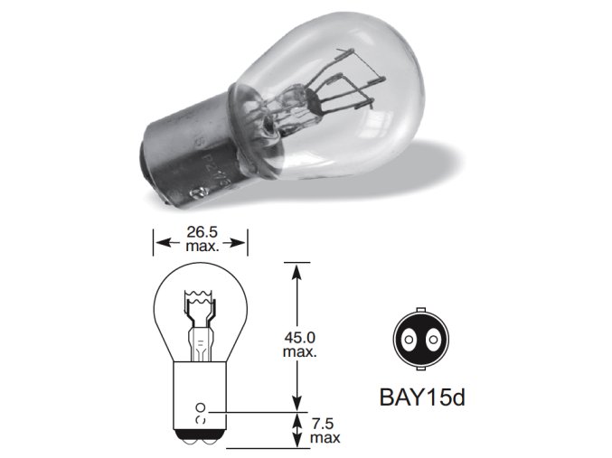 12V 21-5W BaY15d, Osram